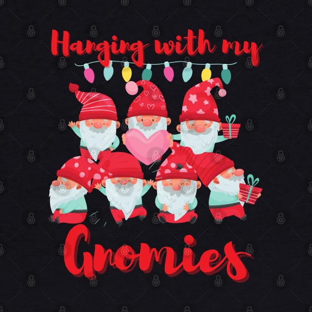 Merry Christmas,Funny gnomes christmas, Chillin with my gnomies by Lekrock Shop